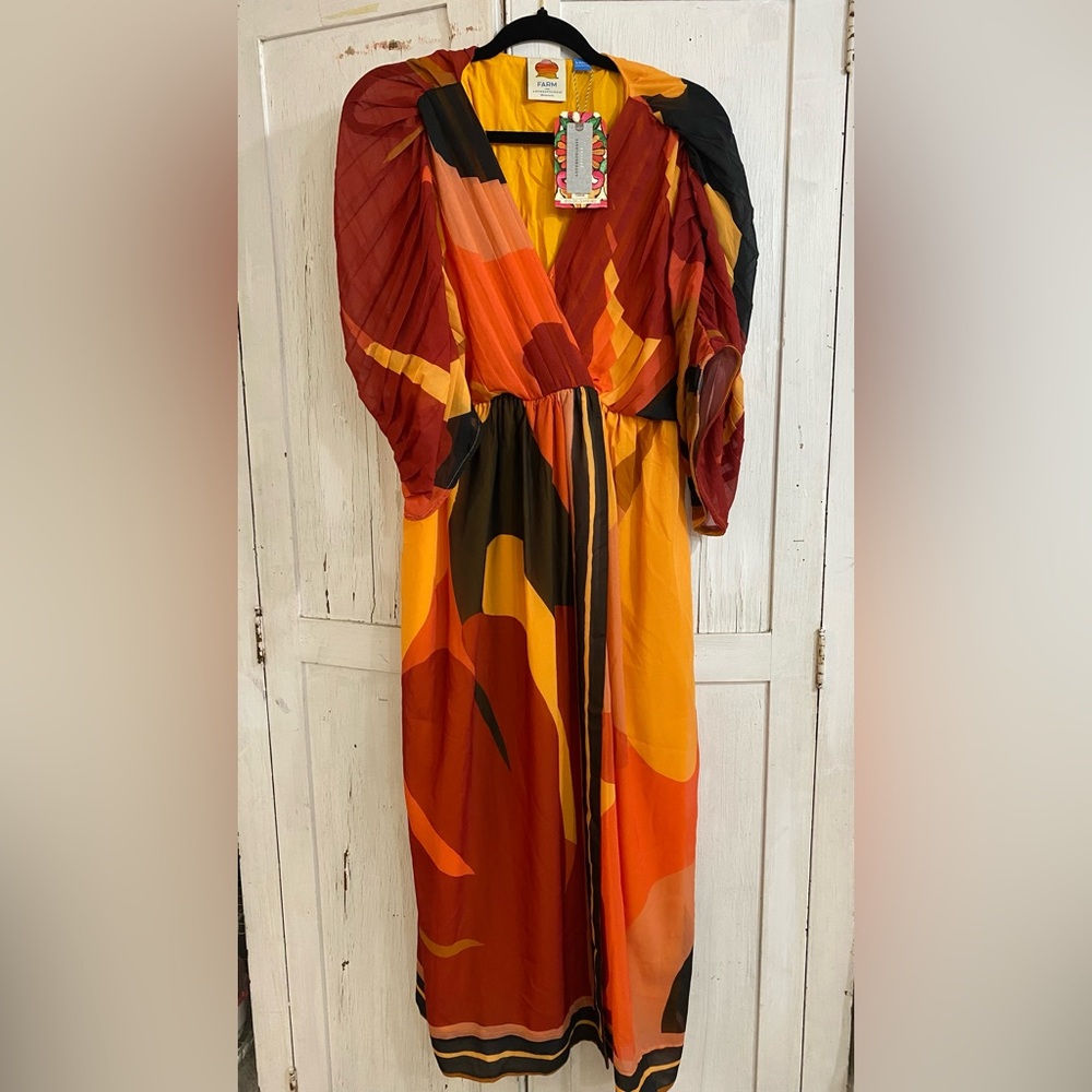 FARM Rio Multicolor Abstract Dress - Picture 1 of 4